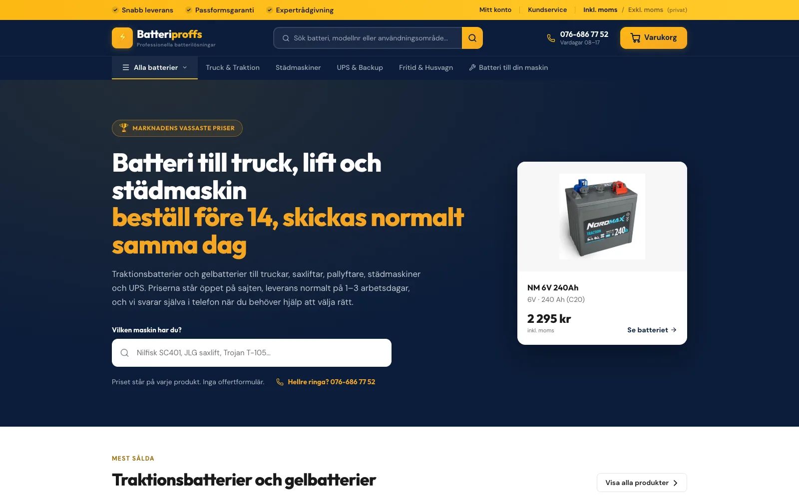 Batteriproffs